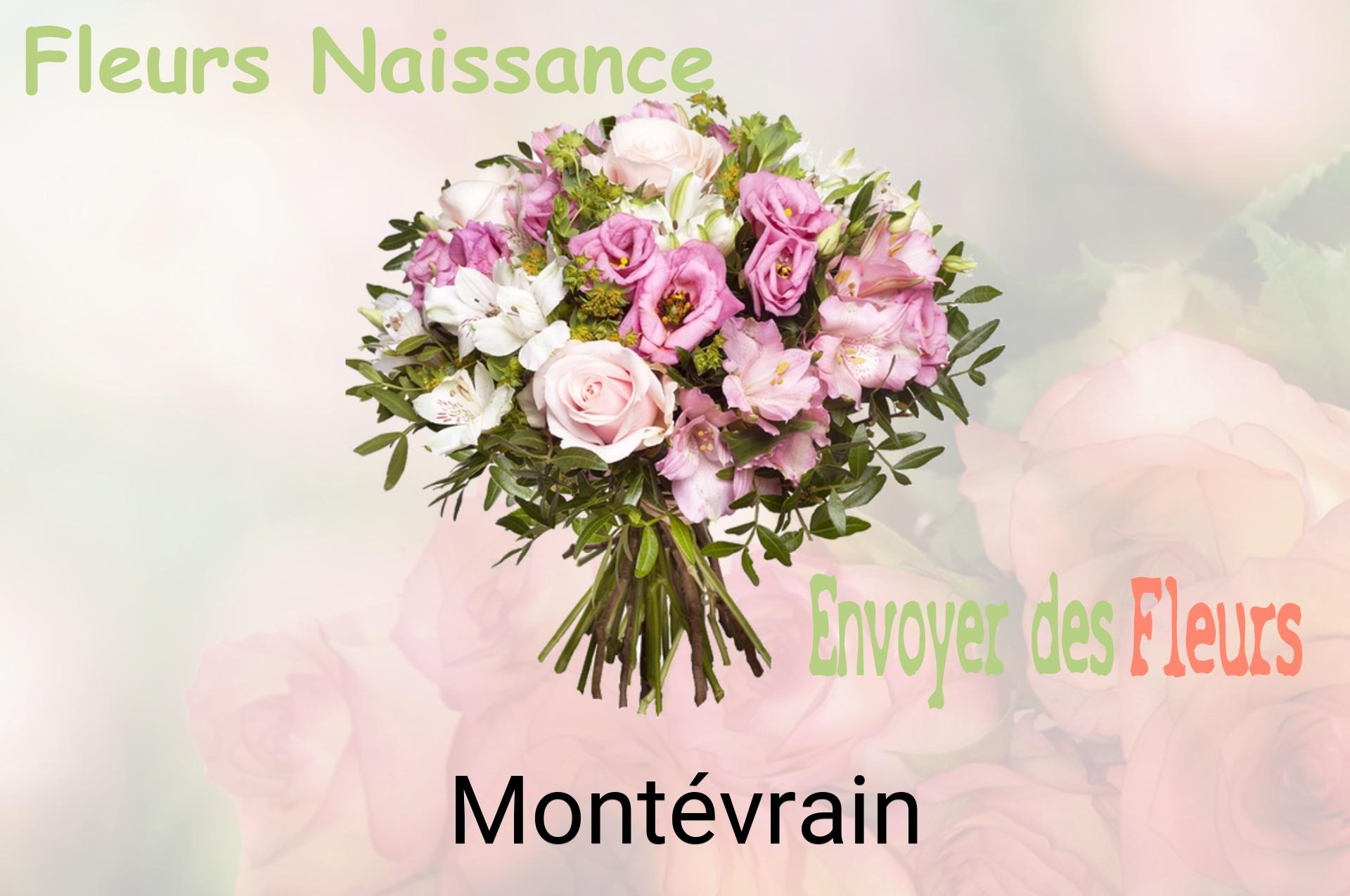 Bouquet de fleurs de naissance livré à Montévrain